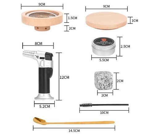 cocktail smoker kit with stone ice cube size