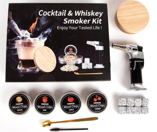 cocktail smoker kit with stone ice cube