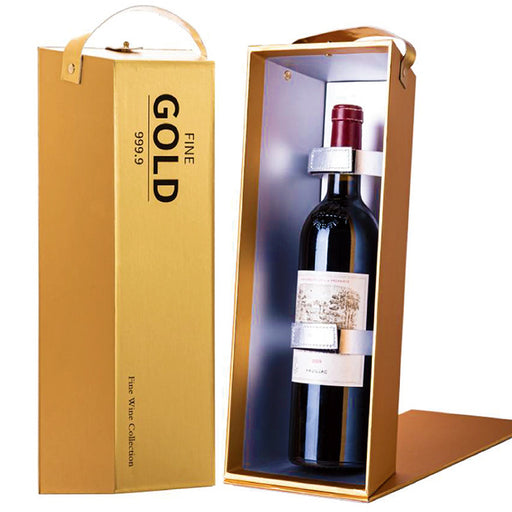 gold bar single wine box carboard box