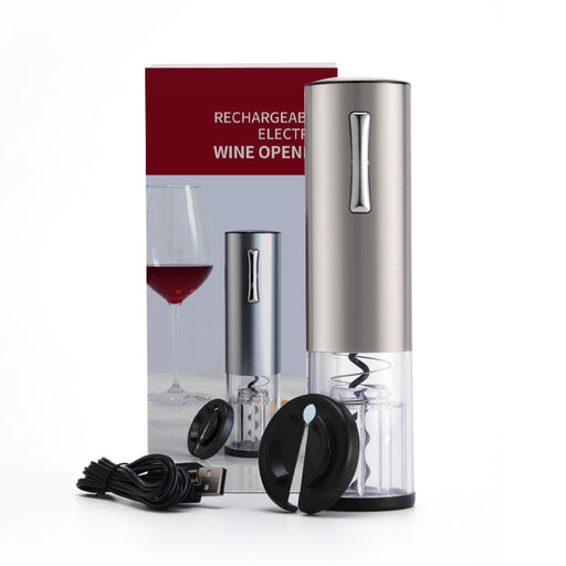 smart wine opener silver with cutter