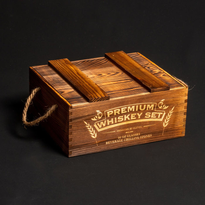 whiskey stone set box