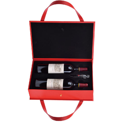 wine gift box in red
